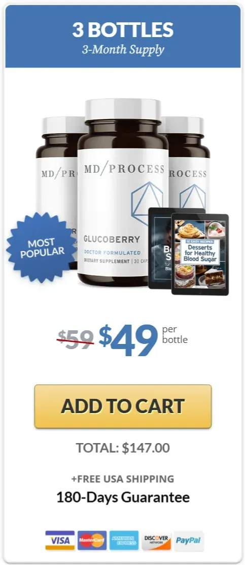 GlucoBerry price 3 bottle